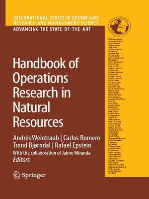 cover image of Handbook of Operations Research in Natural Resources